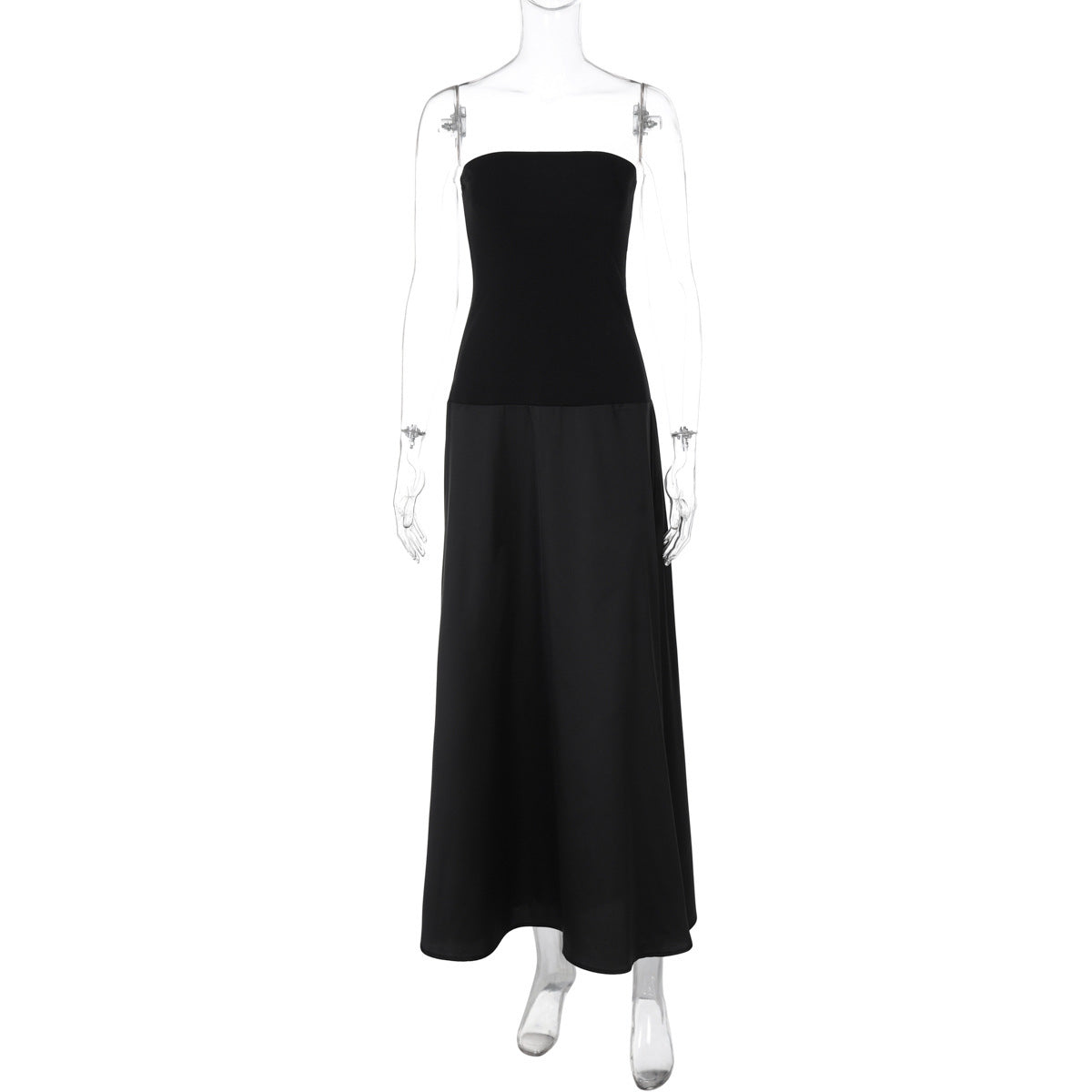 Elegantes Maxikleid für Damen mit schmalen Trägern und fließendem Rock von MODEGEIST