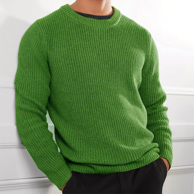Herren Strickpullover mit strukturiertem Design und Rundhalsausschnitt ModeGeist
