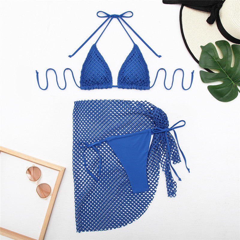 Bikini-Set für Damen mit transparentem Netz und verstellbaren Trägern von MODEGEIST