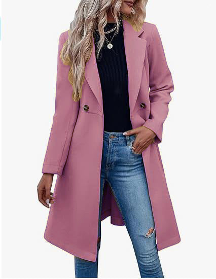 Damen Elegante und modische Langjacke ModeGeist