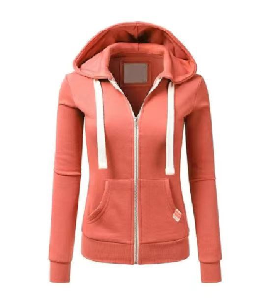 Damen sportliche Kapuzenjacke mit durchgehendem Reißverschluss und praktischen Taschen ModeGeist