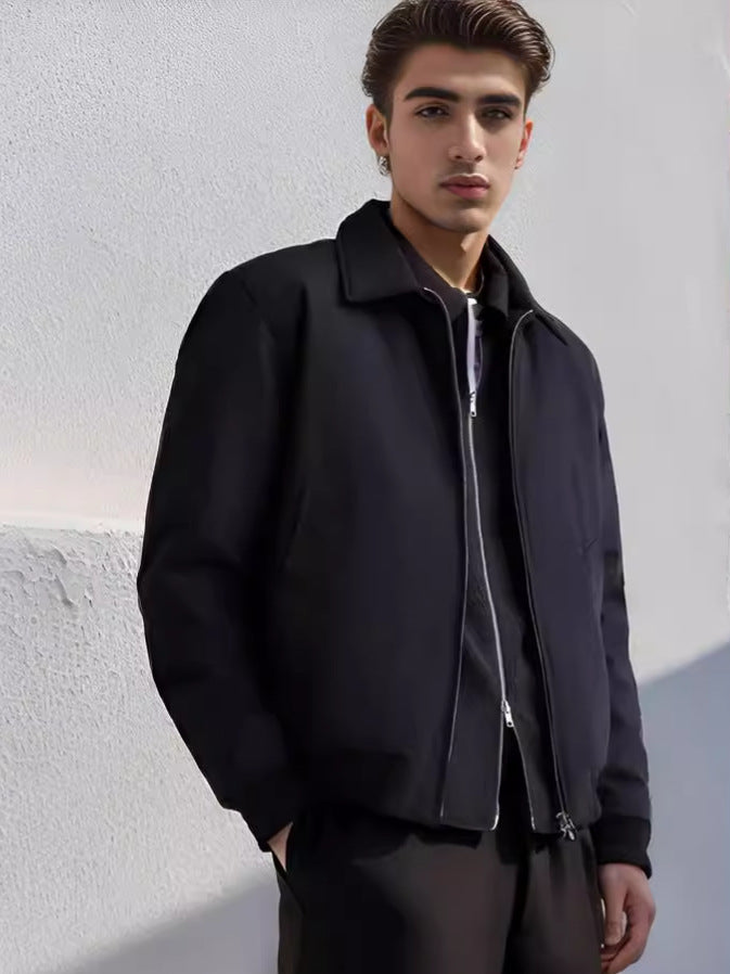 Herren modische Übergangsjacke im sportlichen Schnitt mit Reißverschluss und praktischen Taschen ModeGeist