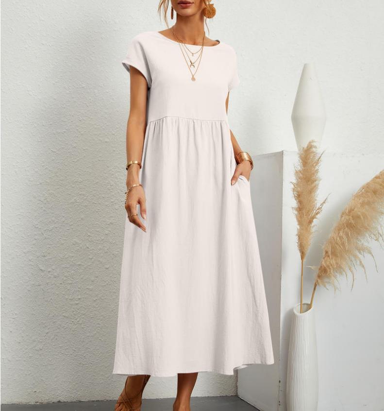 Elegantes, lässiges Damen-Midikleid mit Taschen von MODEGEIST