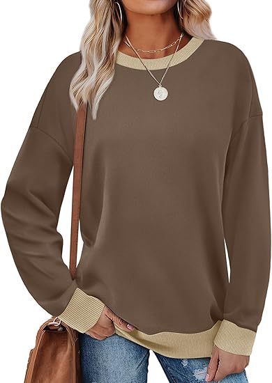 Damen bequemer Sweatshirt mit Raglanärmeln und dekorativem Kragen ModeGeist