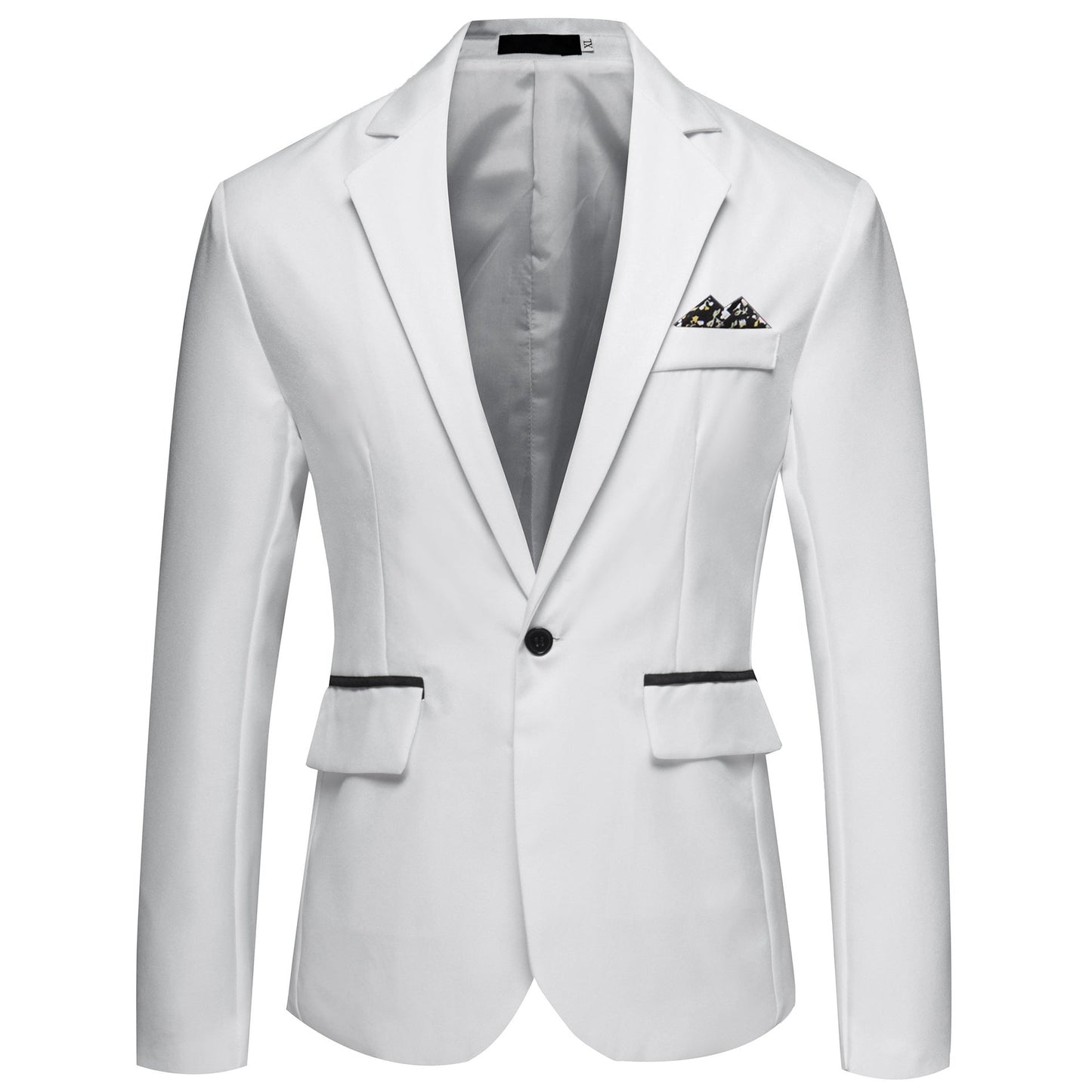 Herren modischer und eleganter Anzugjacke mit satiniertem Finish ModeGeist