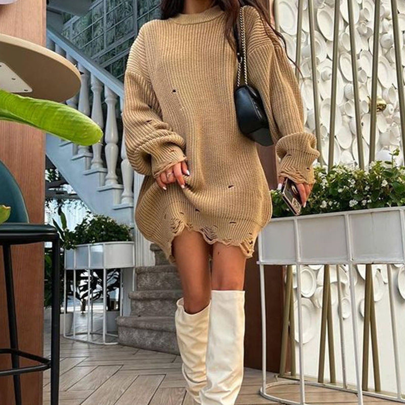 Damen Oversized Strickkleid ModeGeist