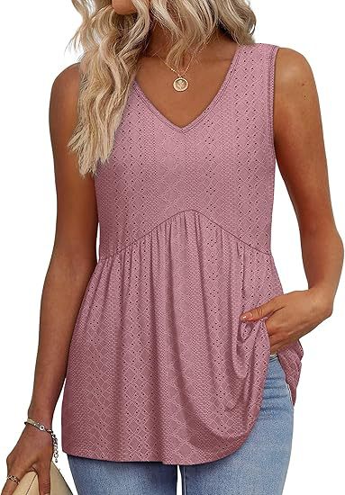 MODEGEIST Damen Casual Top Ärmellos Relaxed Fit Vielseitig
