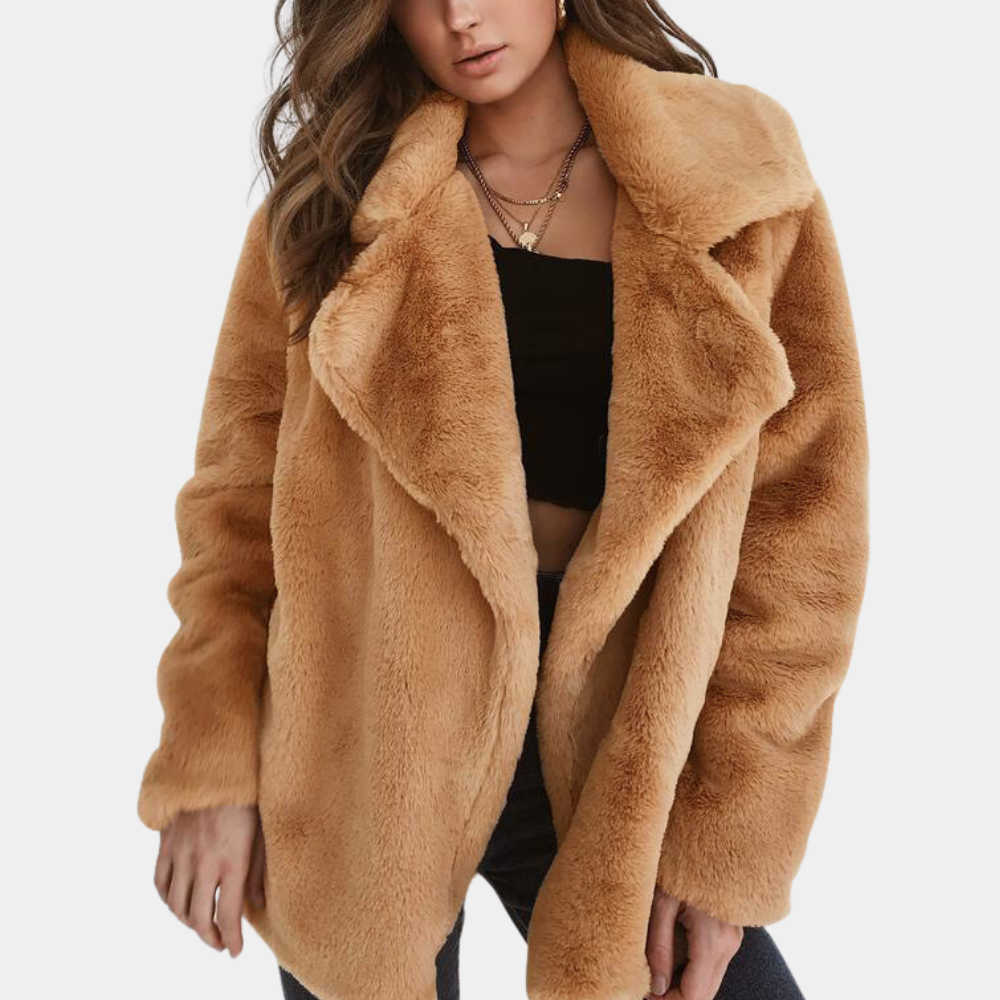 ModeGeist | Oversize mit Offenem Kragen für Frauen Ideal für Den Herbst und Den Winter