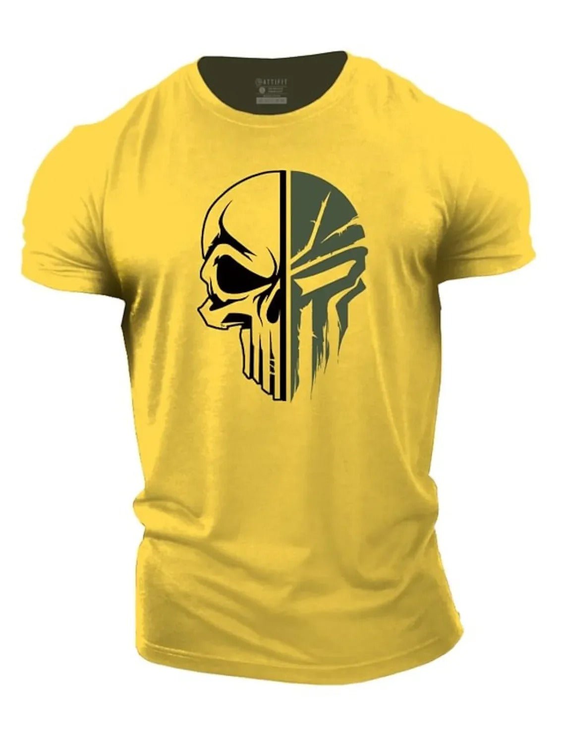 Militär-Shirt für Herren mit Totenkopf