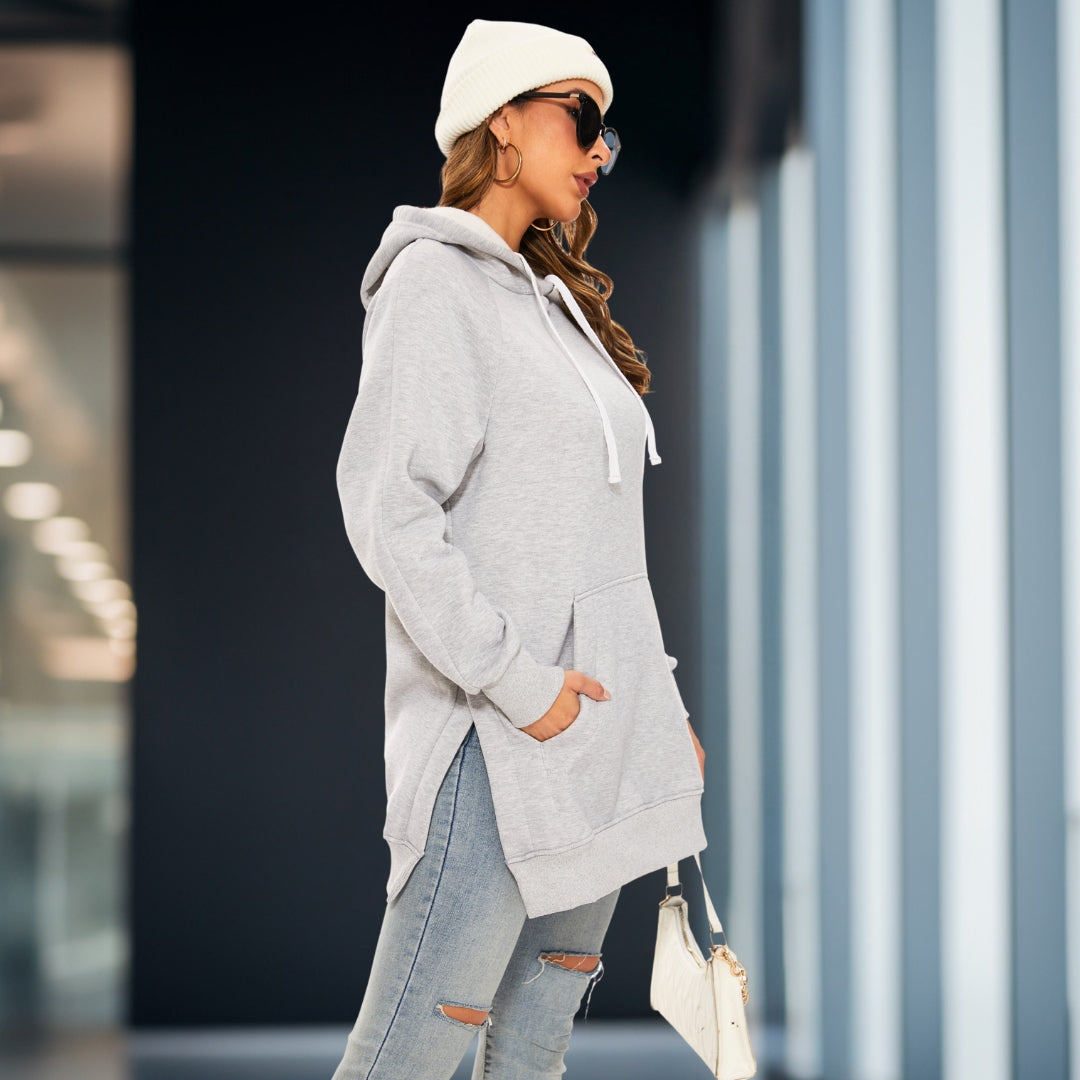 Geräumiges Vania Hoodie-Kleid: Komfort und Style vereint
