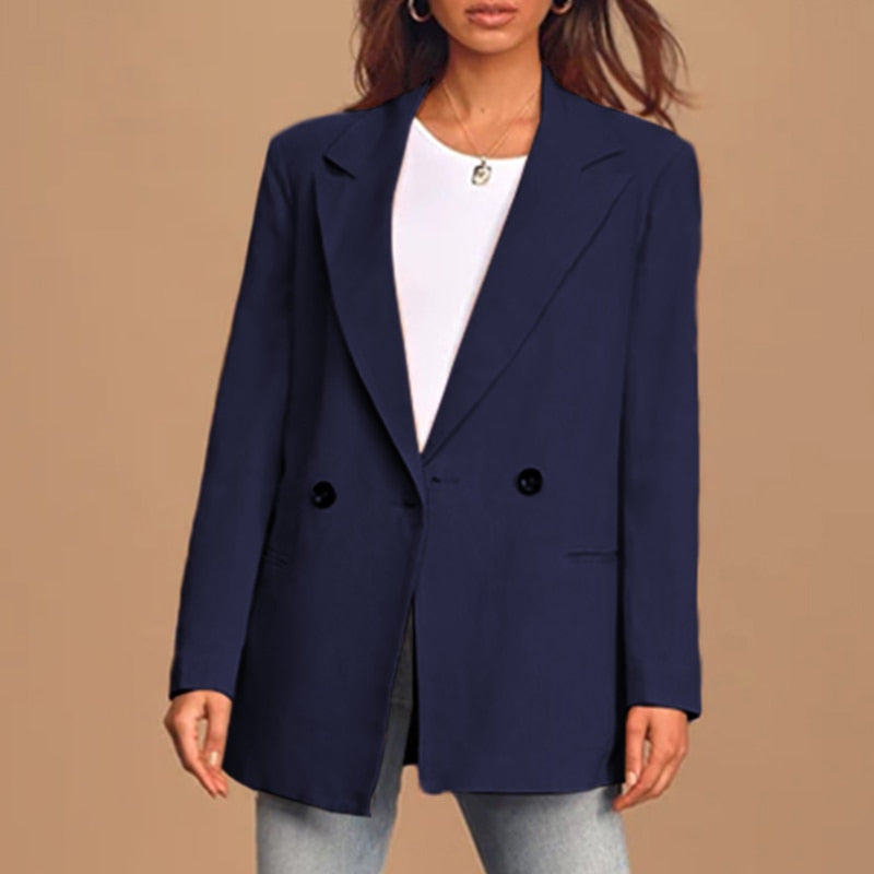 ModeGeist | Blazer - Oversized Fit - Zweireihig mit Knöpfen - Klassische Revers