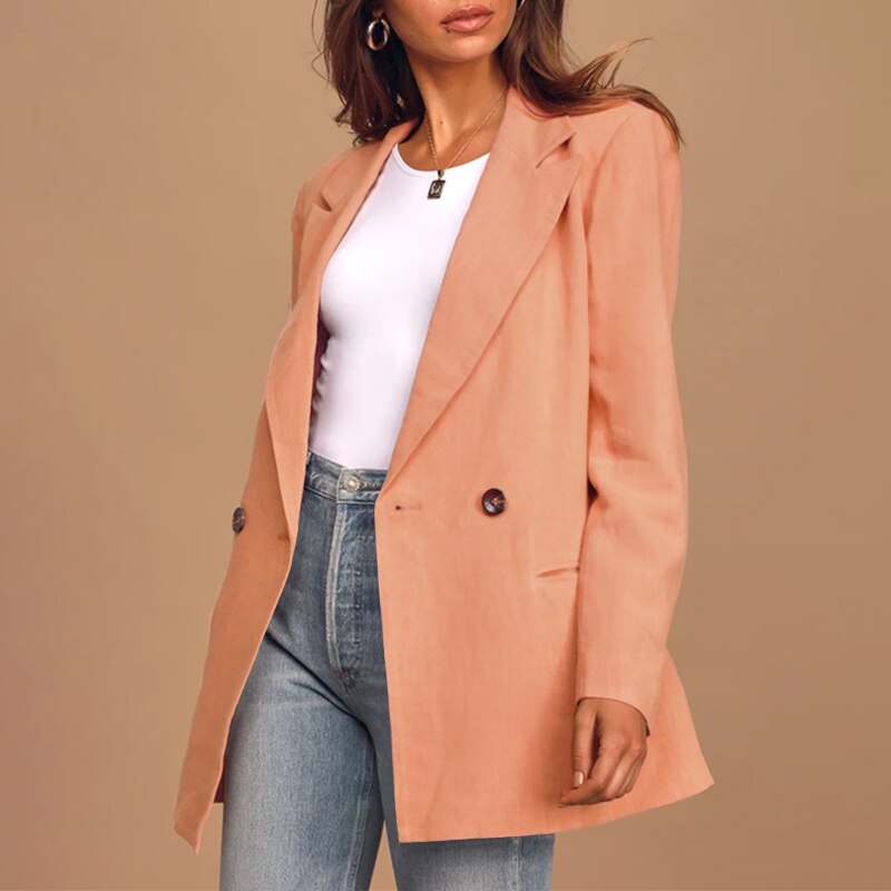 ModeGeist | Blazer - Oversized Fit - Zweireihig mit Knöpfen - Klassische Revers