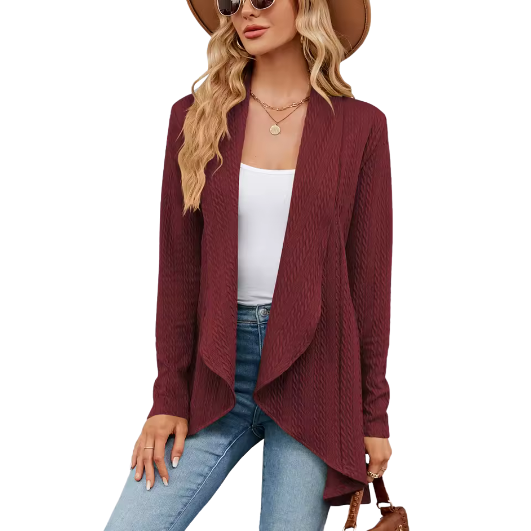 ModeGeist | Cardigan - Damen Herbst Stilvoll Langarm Cardigan