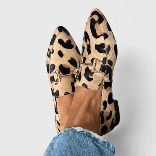 MODEGEIST Damen Loafer Schwarz Ergonomisch Komfort