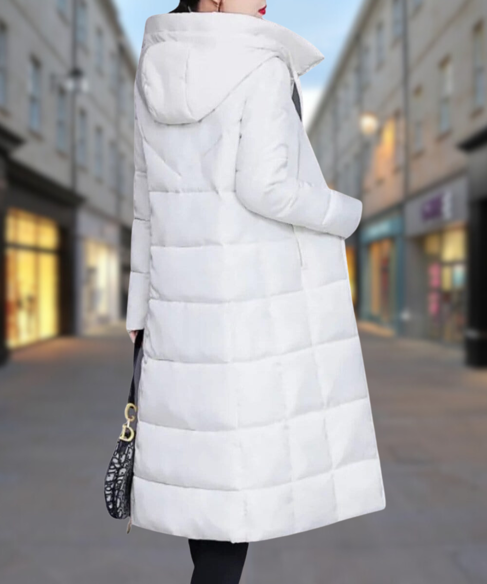 ModeGeist | Lange Winter Baumwolljacke Mittellang Dicke Daunenjacke