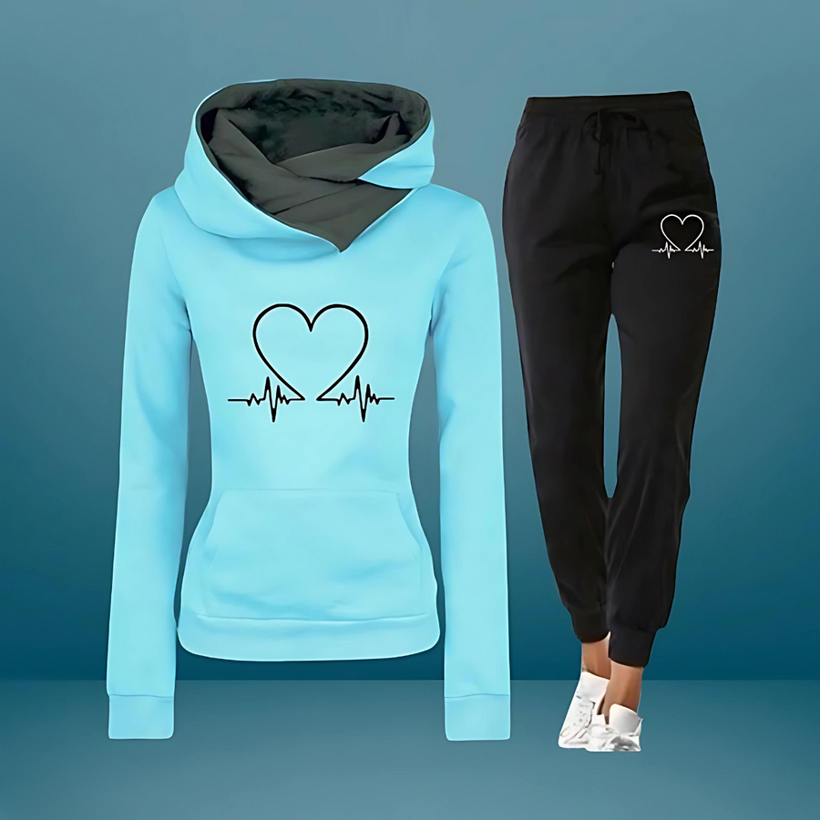 ANGELIKA: Sweatshirt und Joggerhose im Set