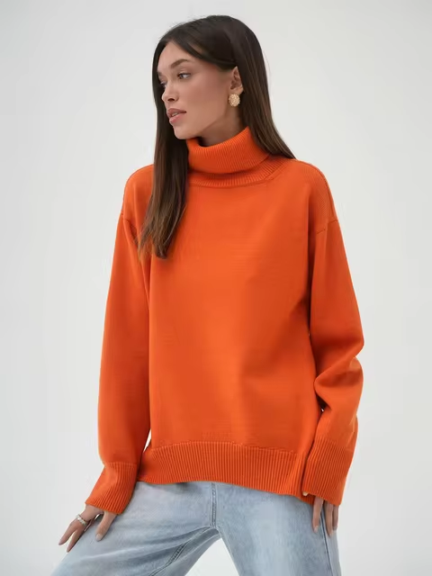 ModeGeist | Rollkragenpullover mit lockerer Passform