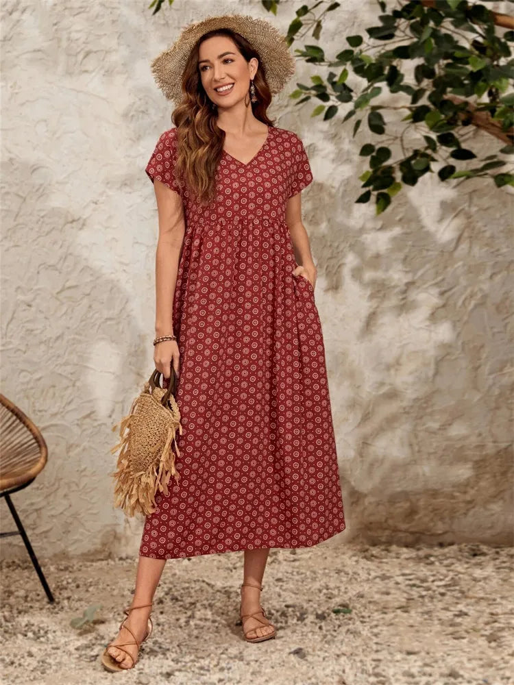 Johannas geräumiges, lässiges Vintage-Kleid