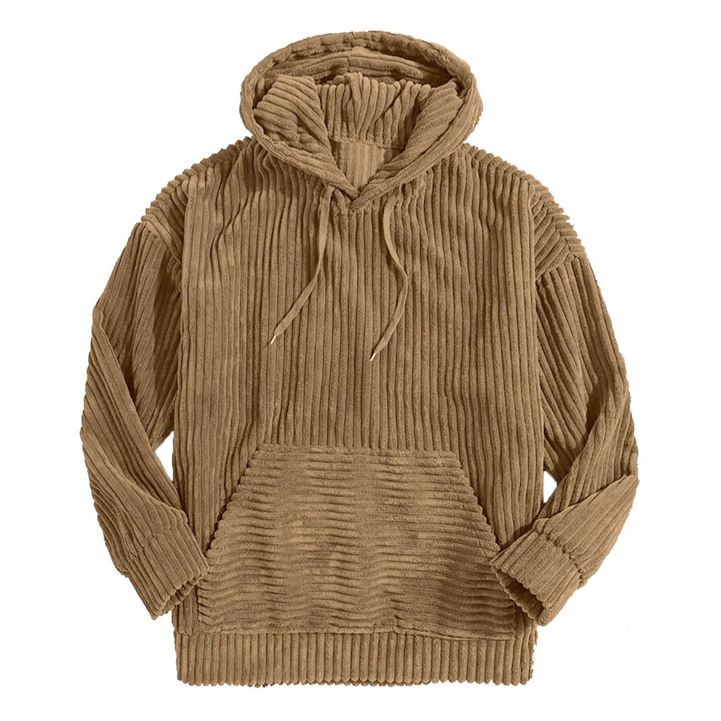 Einfarbiger Cord-Hoodie von Fudus