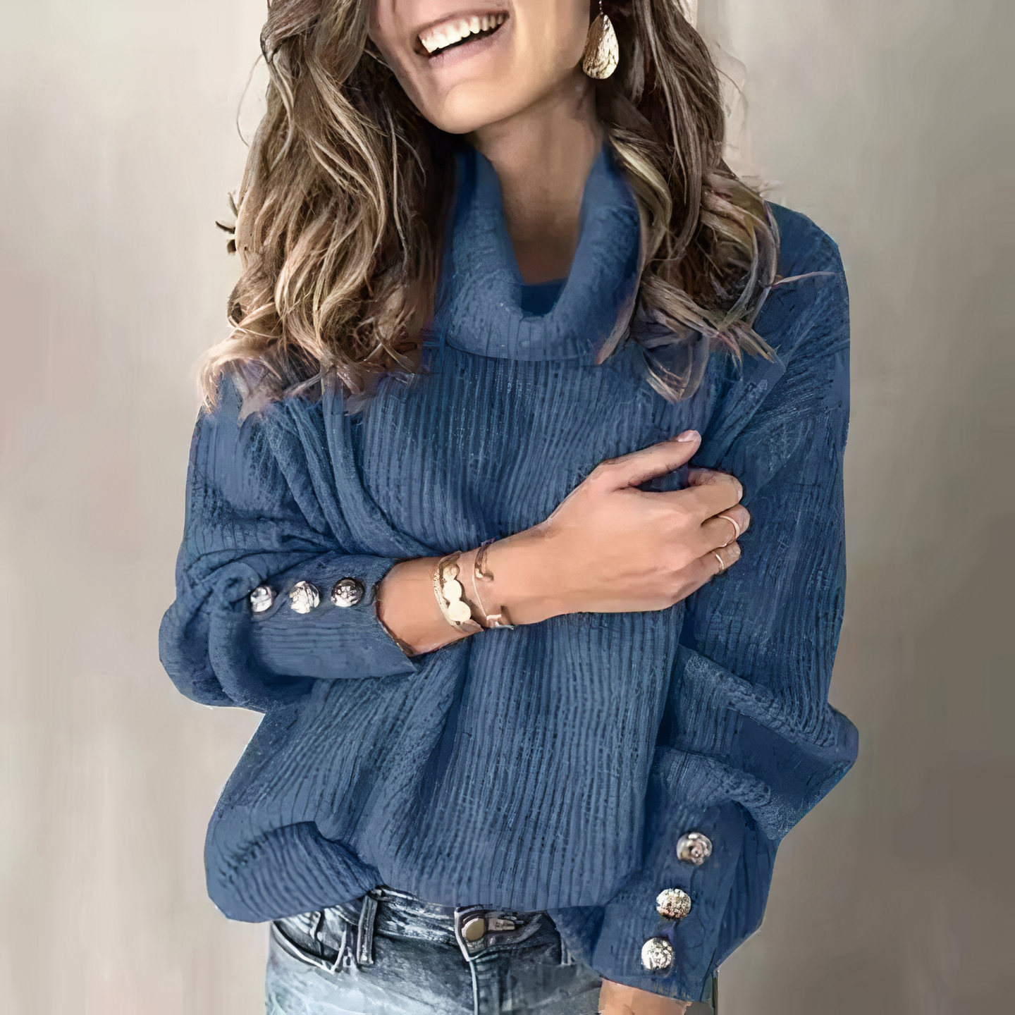 Peyton: Langärmliger Strickpullover