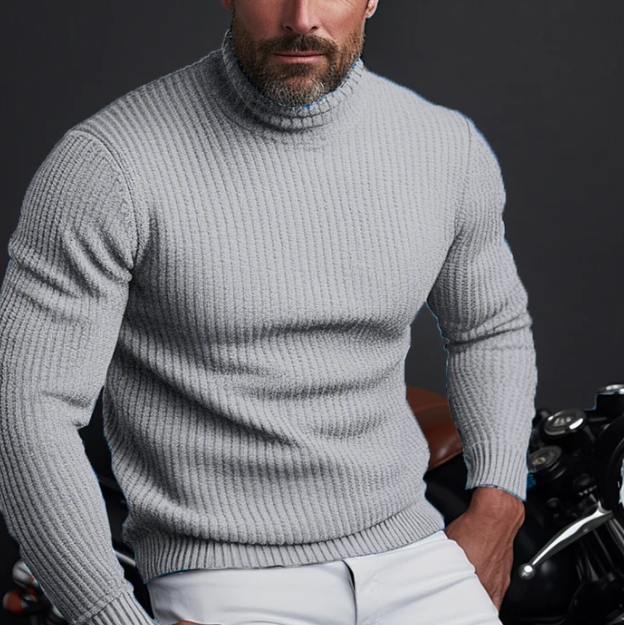 Edler Herren-Rollkragenpullover von Designerhand