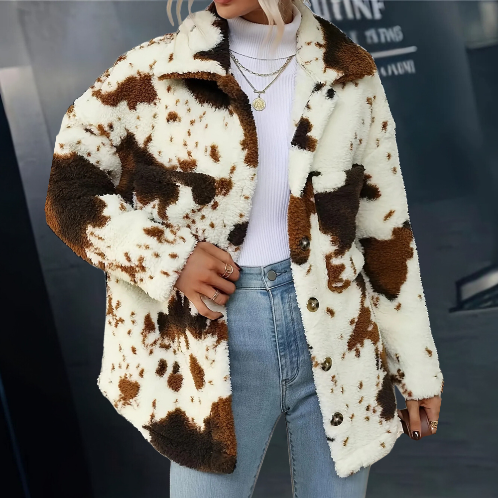 ModeGeist | Plüsch Winterjacke für Frauen