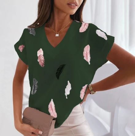 Afrikamode V-Neck T-Shirt