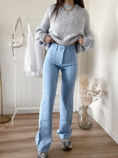 ModeGeist | Gerade Hose mit Hoher Taille