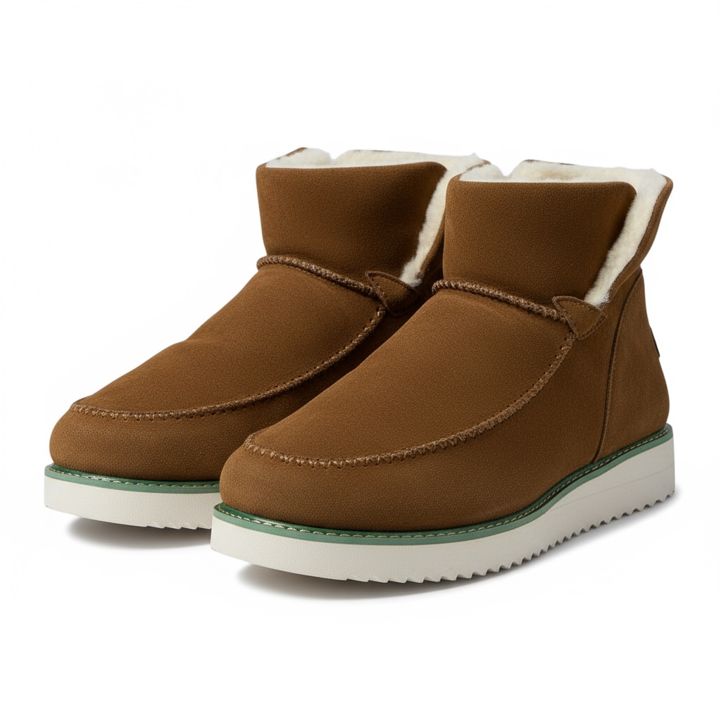 MODEGEIST Damen Ankle-Boots Seitlicher Reißverschluss Robuste Sohle