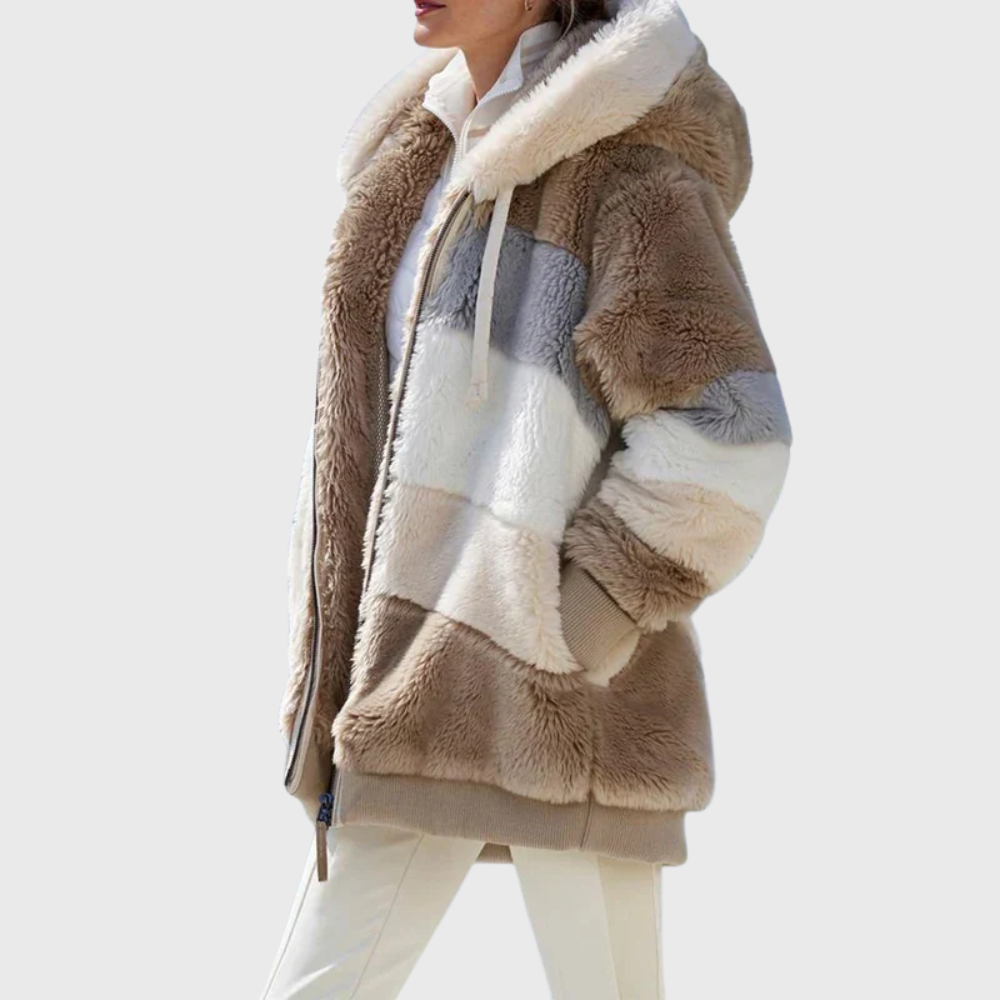 MODEGEIST Damen Winterjacke Isolierung Kapuze Verstellbar