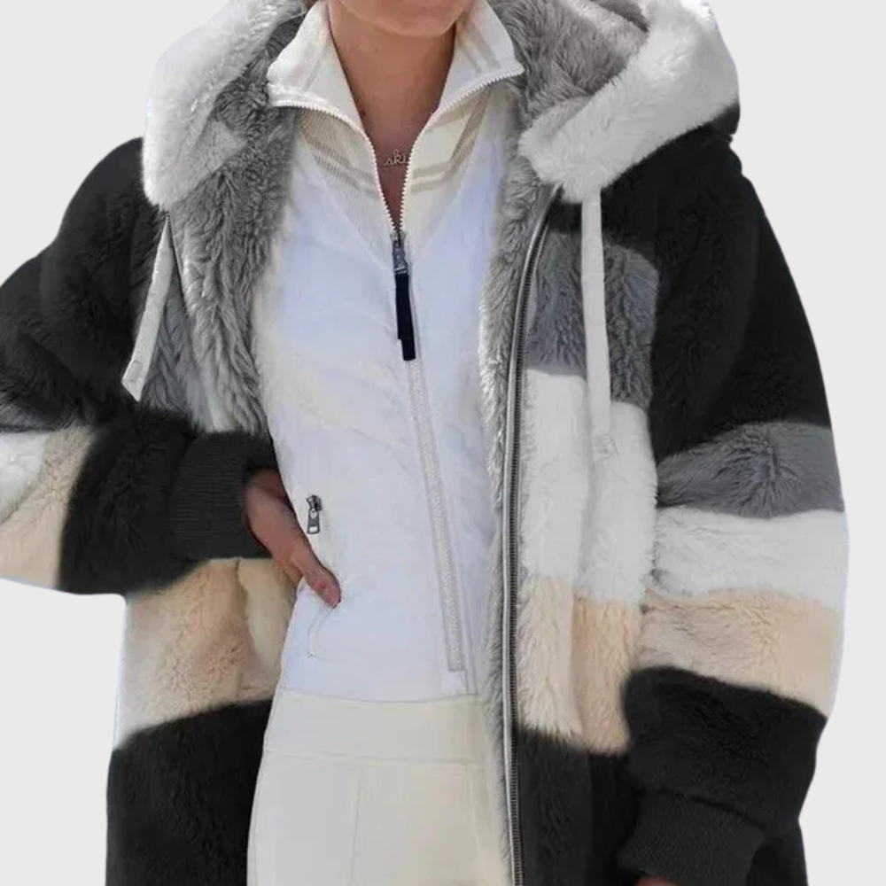 MODEGEIST Damen Winterjacke Isolierung Kapuze Verstellbar
