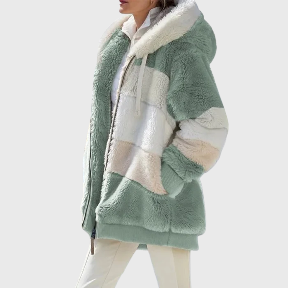 MODEGEIST Damen Winterjacke Isolierung Kapuze Verstellbar