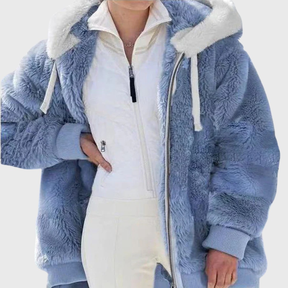 MODEGEIST Damen Winterjacke Isolierung Kapuze Verstellbar