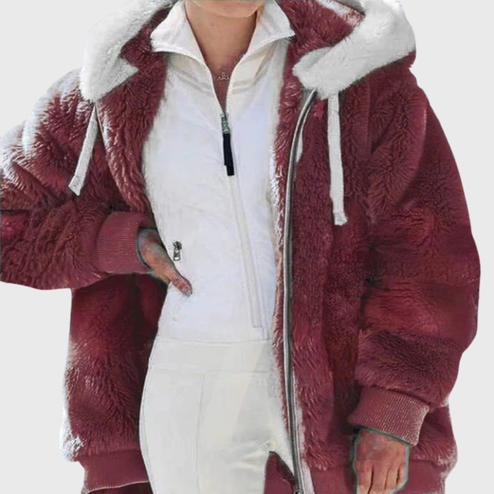 MODEGEIST Damen Winterjacke Isolierung Kapuze Verstellbar