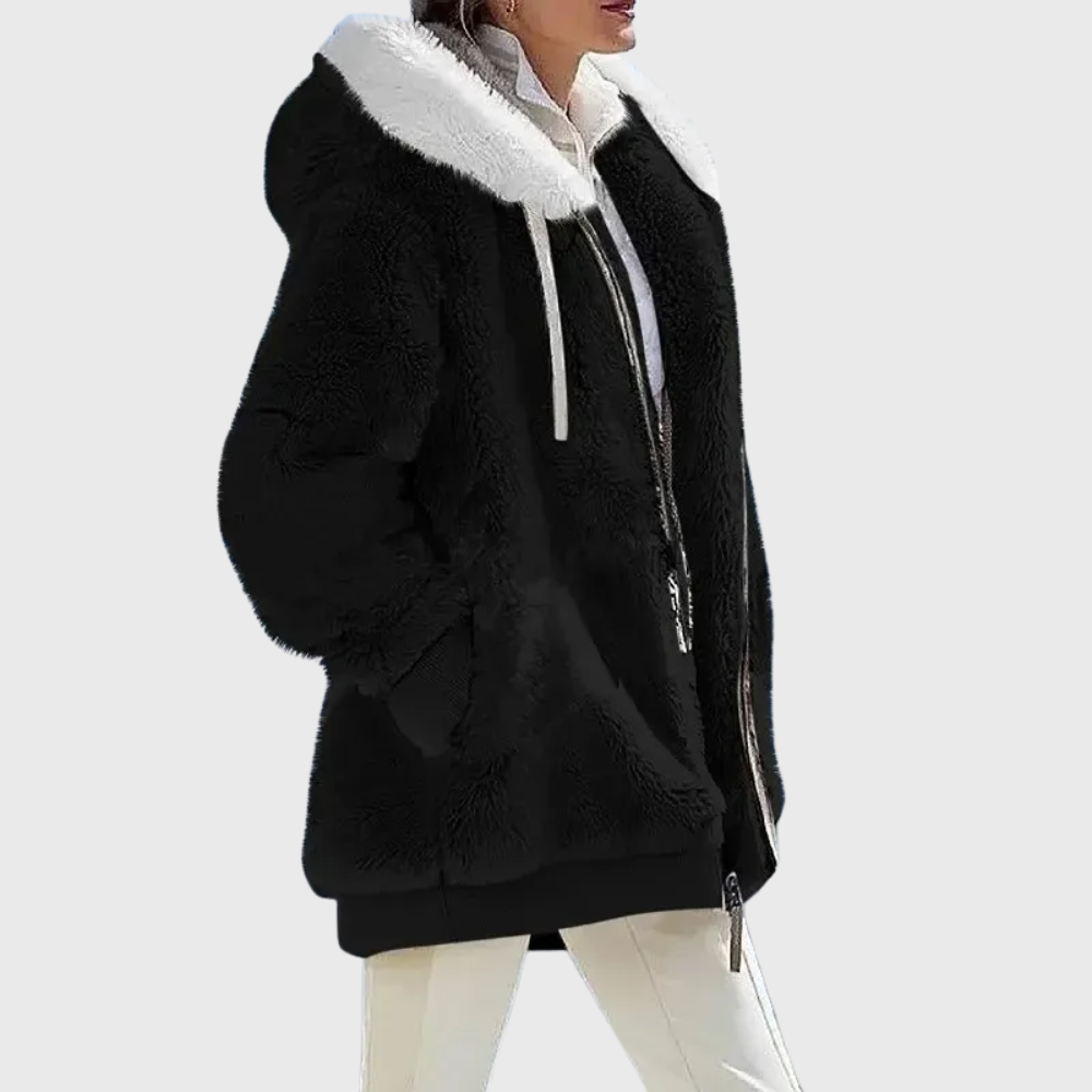 MODEGEIST Damen Winterjacke Isolierung Kapuze Verstellbar