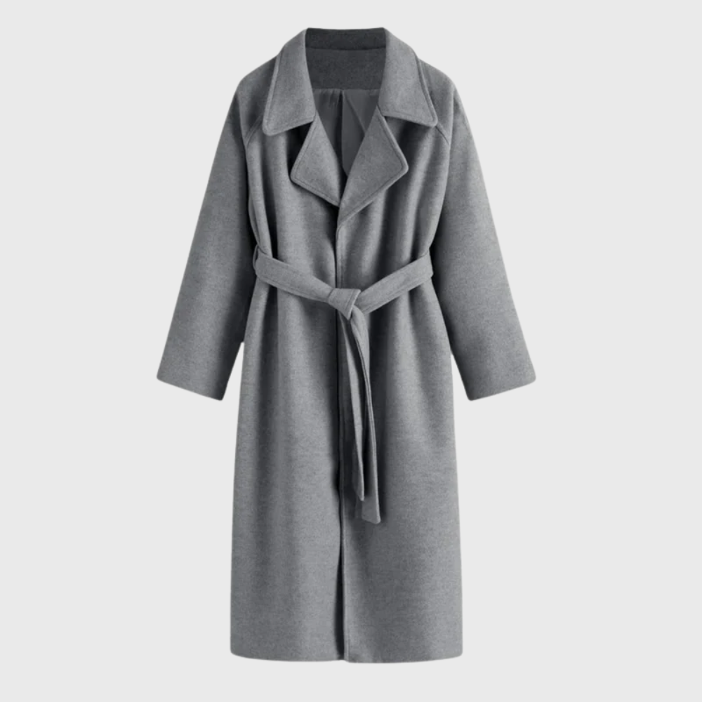 MODEGEIST Damen Mantel Gürtel klassisch vielseitig Wintermantel