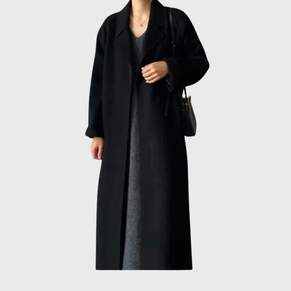 MODEGEIST Damen Mantel Gürtel klassisch vielseitig Wintermantel