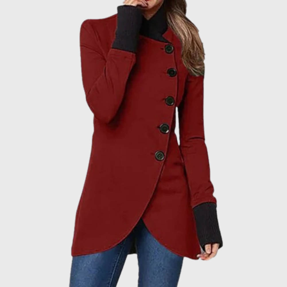MODEGEIST Damen Wintermantel Isoliert Kapuze Tailliert Elegant Warm