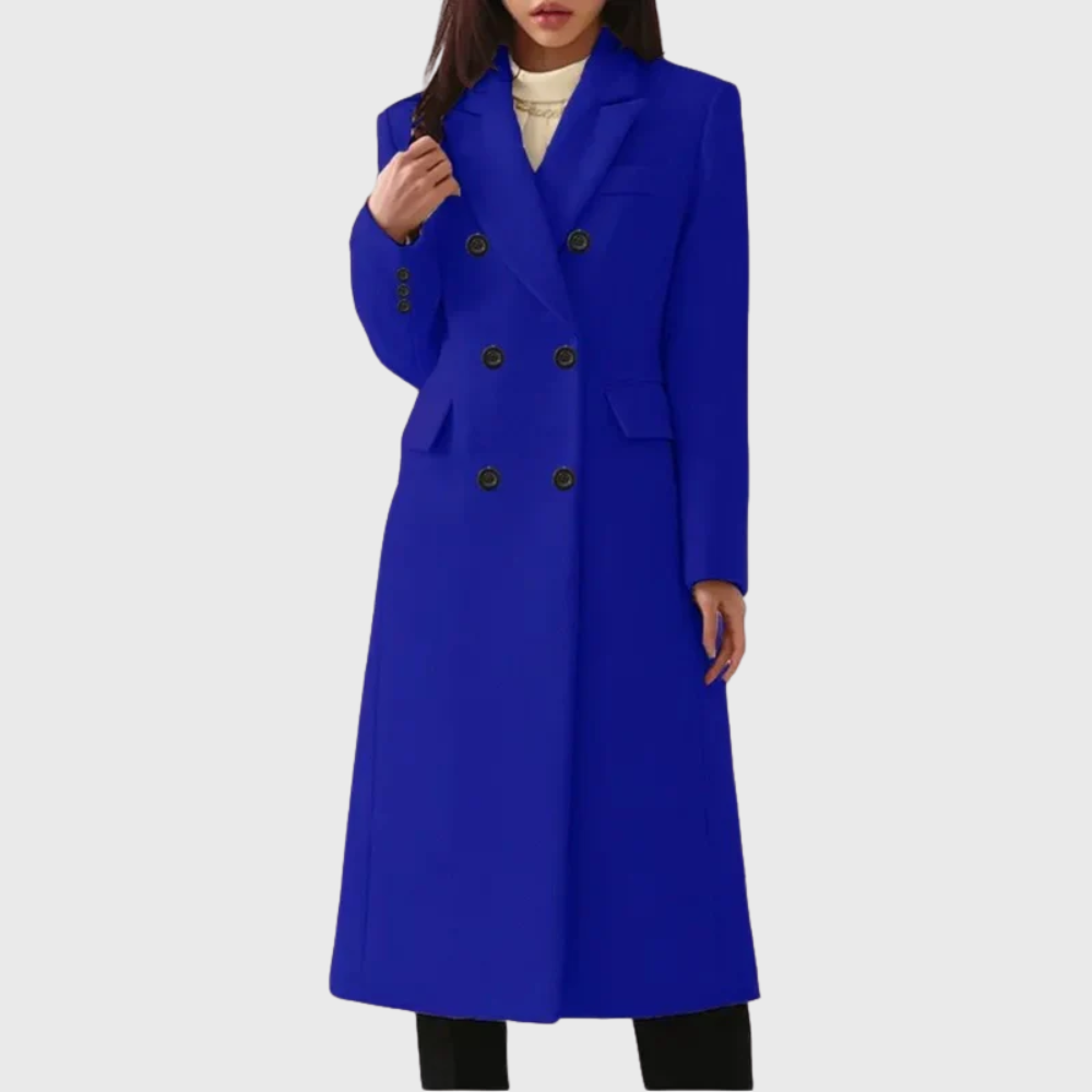 MODEGEIST Damen Wintermantel Tailliert Lange Jacke Warm