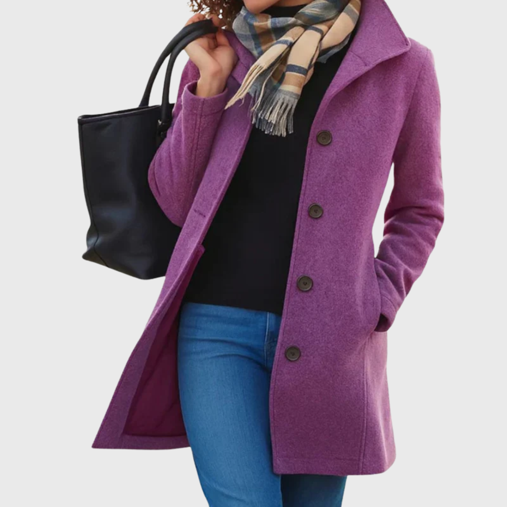 MODEGEIST Damen Longline Mantel Offene Front Taschen Elegant