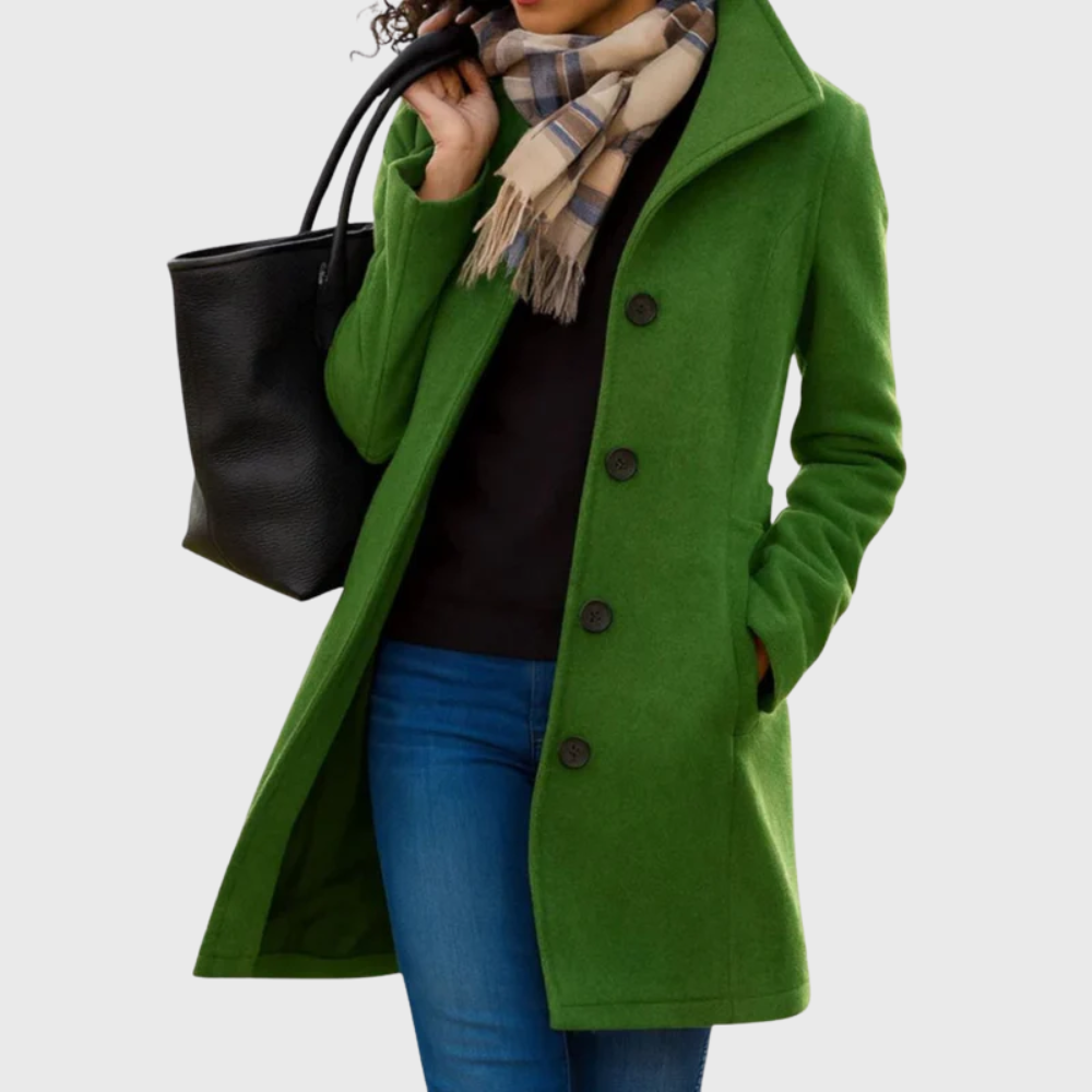 MODEGEIST Damen Longline Mantel Offene Front Taschen Elegant