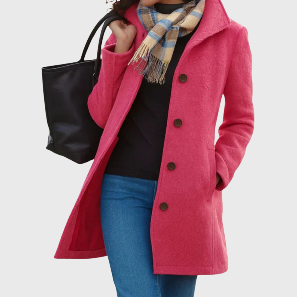 MODEGEIST Damen Longline Mantel Offene Front Taschen Elegant