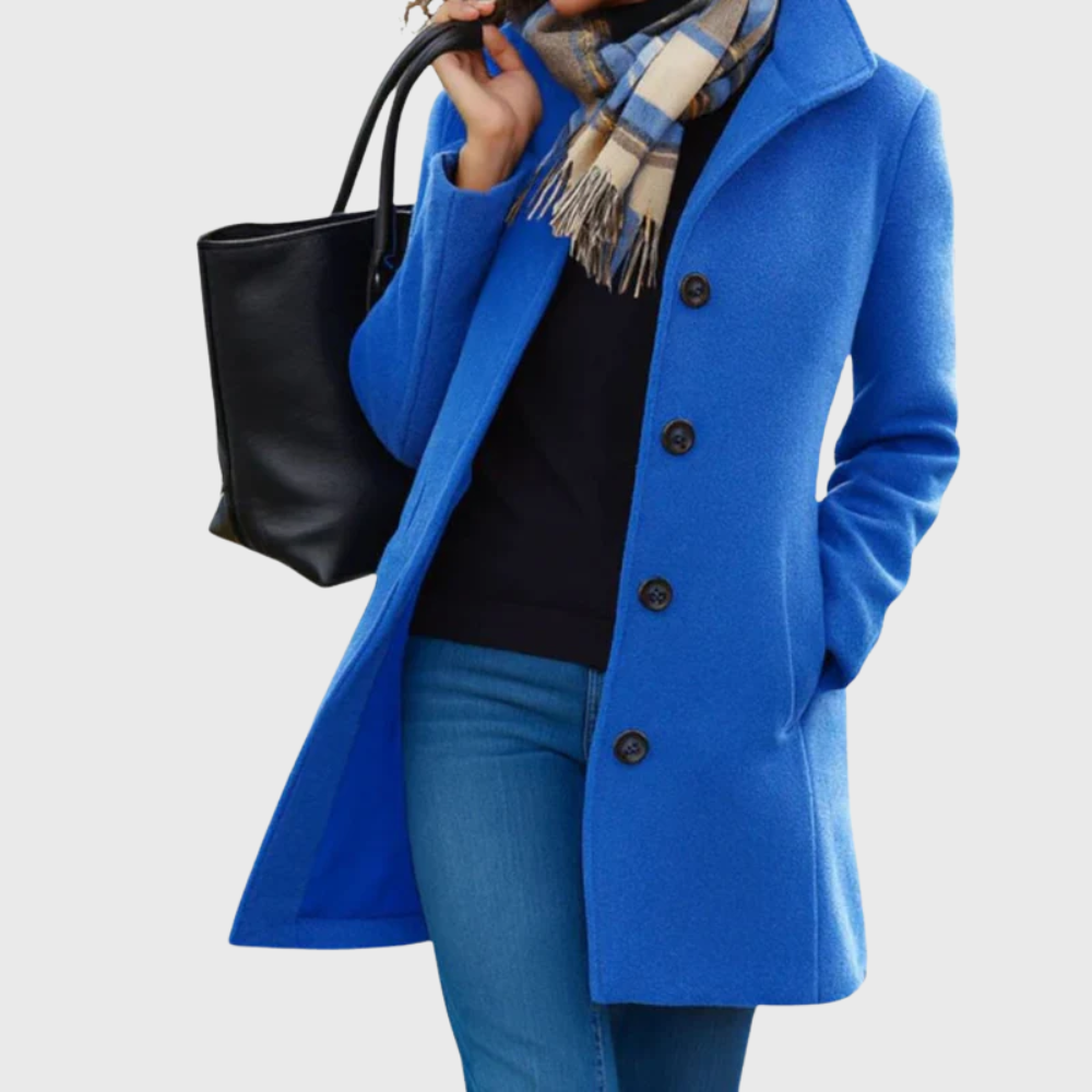 MODEGEIST Damen Longline Mantel Offene Front Taschen Elegant