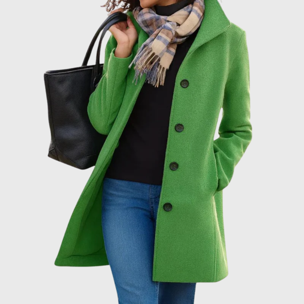 MODEGEIST Damen Longline Mantel Offene Front Taschen Elegant