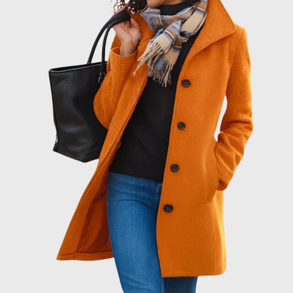 MODEGEIST Damen Longline Mantel Offene Front Taschen Elegant