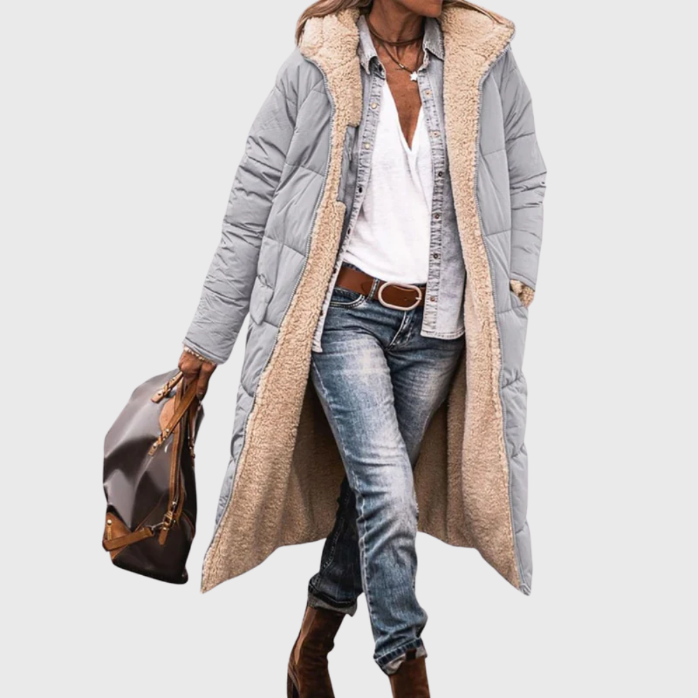MODEGEIST Damen wendbare Steppjacke gefüttert vielseitiger Stil