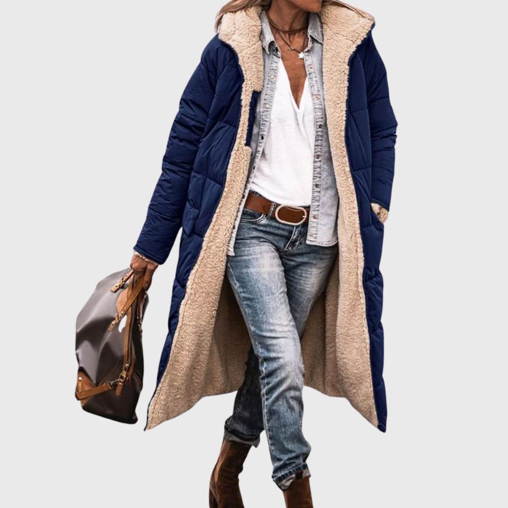 MODEGEIST Damen wendbare Steppjacke gefüttert vielseitiger Stil