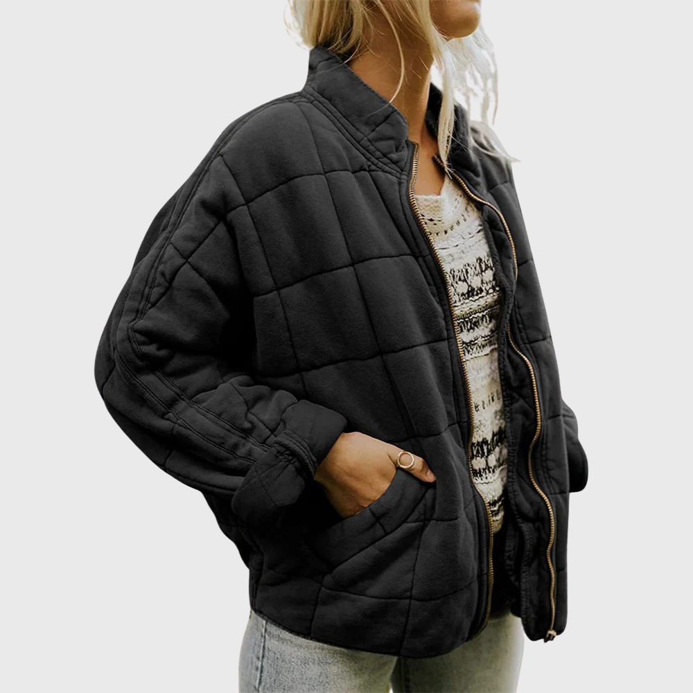 MODEGEIST Damen Steppjacke Klassisch Oversized Vielseitig Casual
