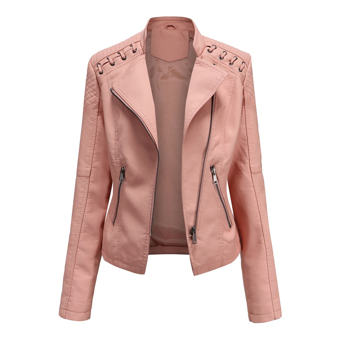 ModeGeist | Elani Trendy Lederjacke für Frauen