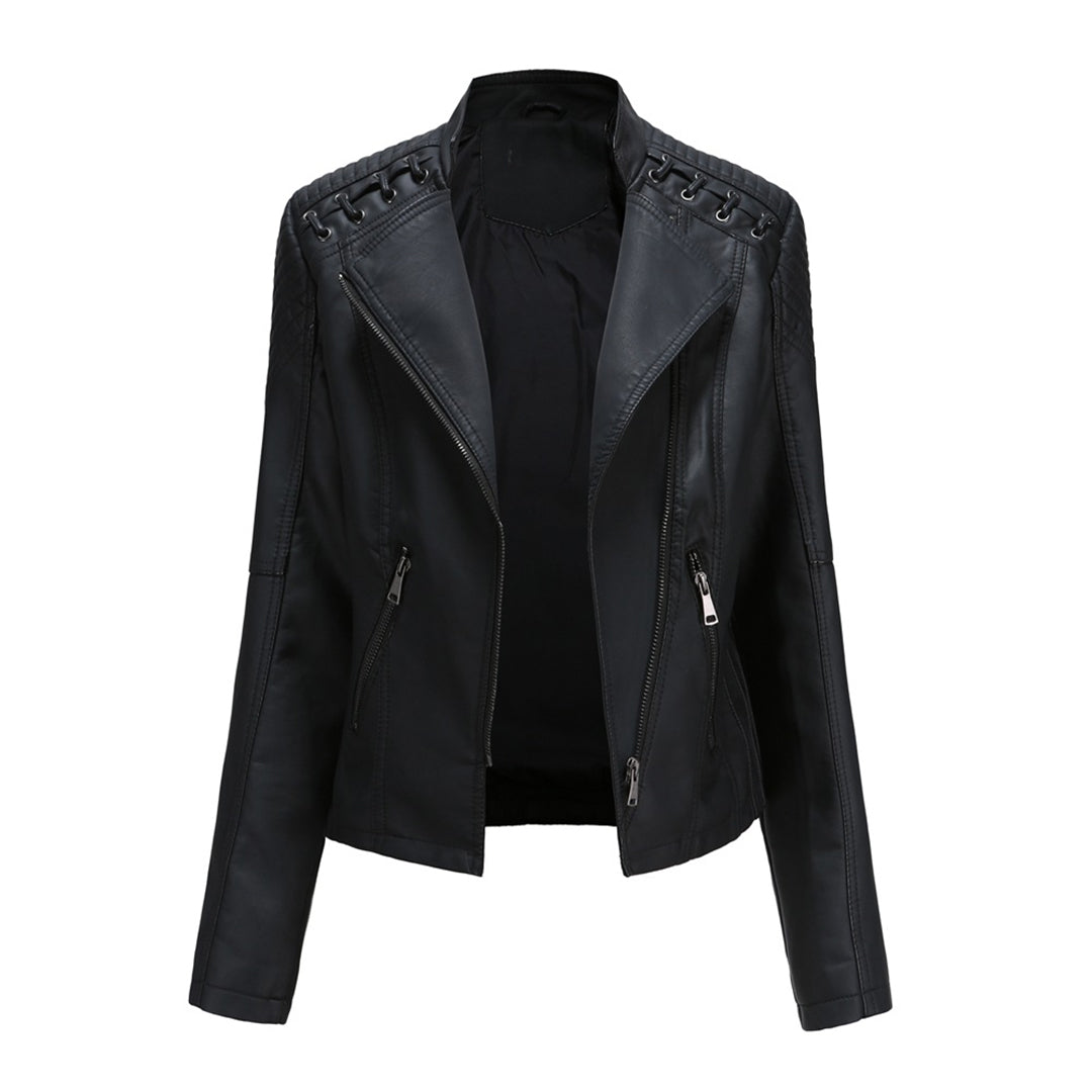 ModeGeist | Elani Trendy Lederjacke für Frauen